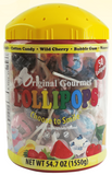 50 ct. lollipop tub.