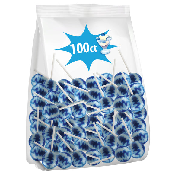 100ct. Blueberries and Cream Mini Lollipop Bag