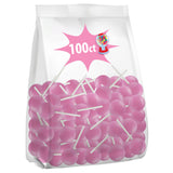 100ct. Bubble Gum Mini Lollipop Bag
