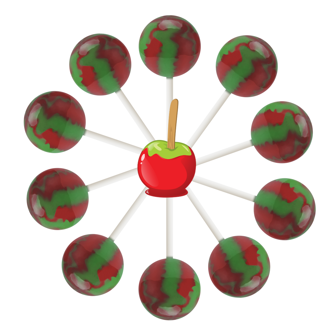 30ct. Candy Apple Lollipop Bag Original Gourmet Food Co