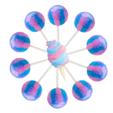 30ct. Cotton Candy Lollipop Bag