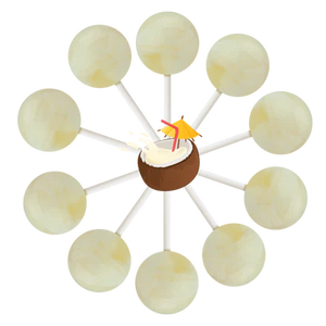 120ct. Piña Colada Cream Swirl Lollipop Box