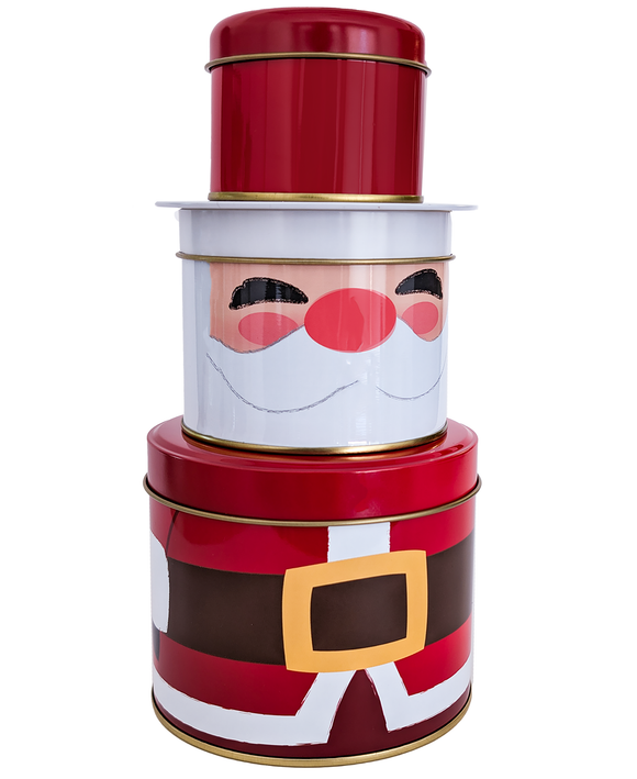 3-Tiered Santa Gummy Tin
