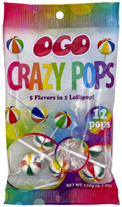 12ct 10g Mini Crazy Pops "Beachball" Pops