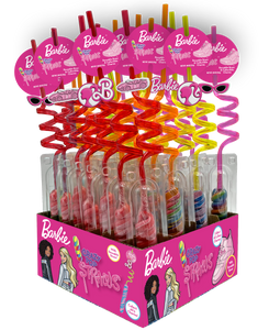 Barbie Crazy Pop Straw Assorted Flavors 30ct