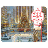 New York Christmas Tree  Puzzle Tin w/ 7oz of Shortbread Cookies.