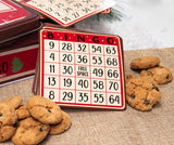 Holiday Bingo Game Tin w/ 10oz Chocolate Chip Cookies