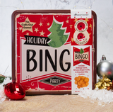 Holiday Bingo Game Tin w/ 10oz Chocolate Chip Cookies